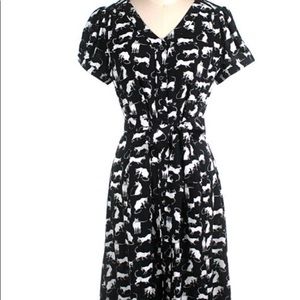 Frock Shop Large NWT cat print v-neck dress